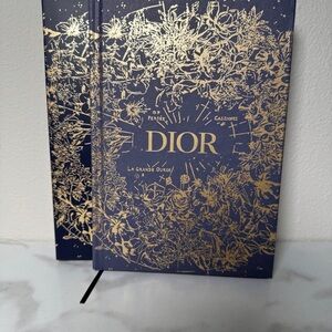Dior Midnight Blue and Gold Floral Journal